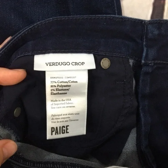 UEC Verdugo style Paige boyfriend cropped jeans size28 - Picture 9 of 14